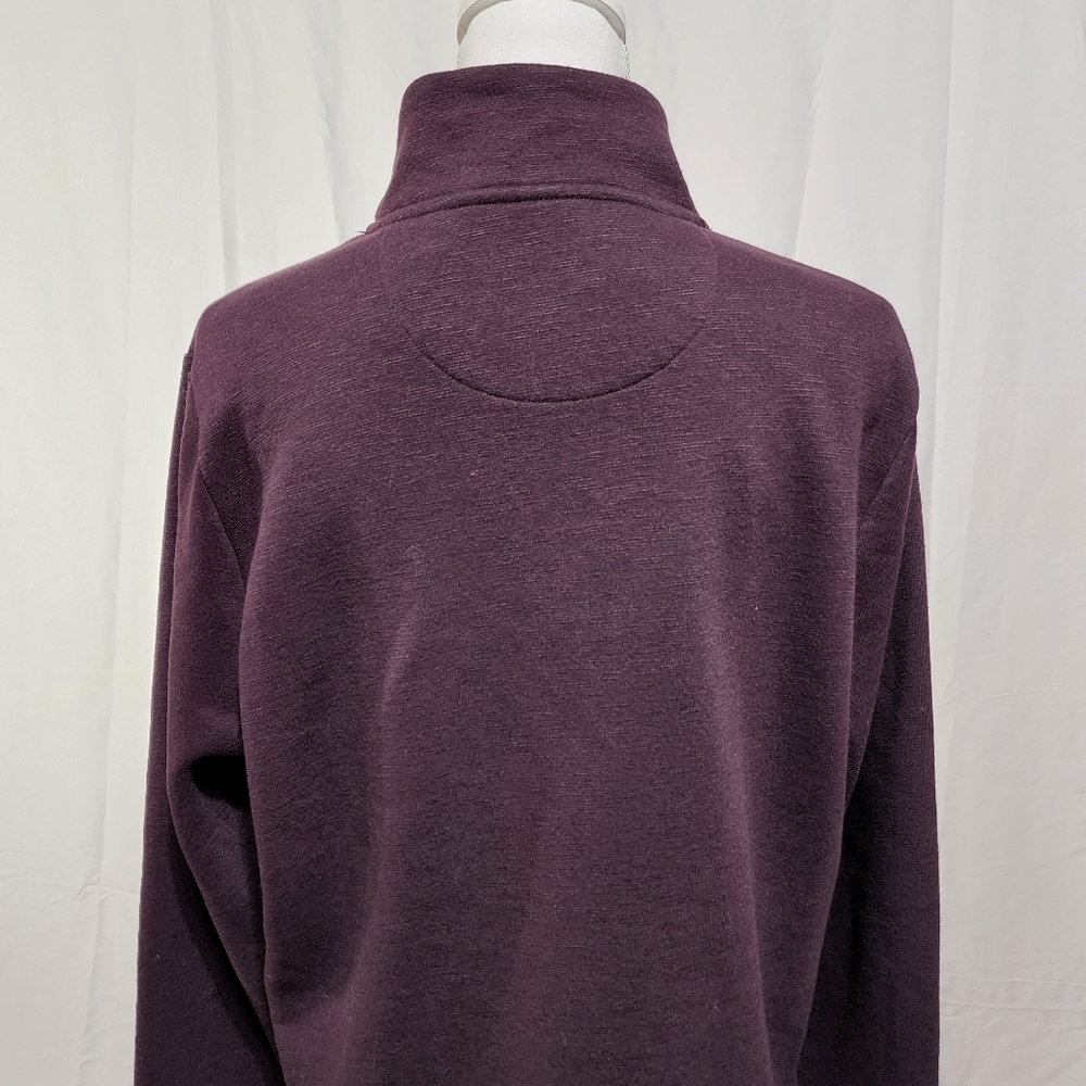 Perry Ellis Men's Quarter Zip Cotton Blend Sweater - Picture 6 of 9